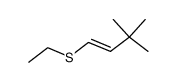 1-ethylsulfanyl-3,3-dimethyl-but-1-ene结构式