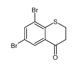4H-1-Benzothiopyran-4-one, 6,8-dibromo-2,3-dihydro Structure