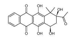(+/-)-4-demethoxy-10,10-dimethyldaunomycinone结构式