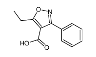 5-ethyl-3-phenyl-1,2-oxazole-4-carboxylic acid结构式