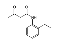 Butanamide, N-(2-ethylphenyl)-3-oxo Structure