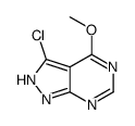 3-chloro-4-methoxy-2H-pyrazolo[3,4-d]pyrimidine结构式