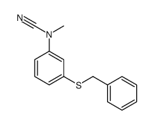 (3-benzylsulfanylphenyl)-methylcyanamide结构式