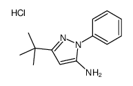 5-tert-Butyl-2-phenyl-2H-pyrazol-3-ylamine hydrochloride结构式