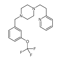 1-(2-pyridin-2-ylethyl)-4-[[3-(trifluoromethoxy)phenyl]methyl]piperazine结构式