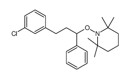 1-[3-(3-chlorophenyl)-1-phenylpropoxy]-2,2,6,6-tetramethylpiperidine结构式