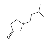 1-(3-methylbutyl)pyrrolidin-3-one Structure