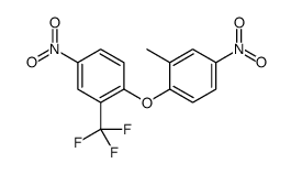 2-methyl-4-nitro-1-[4-nitro-2-(trifluoromethyl)phenoxy]benzene结构式