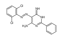 5-[(2,6-dichlorophenyl)diazenyl]-2-phenylpyrimidine-4,6-diamine Structure