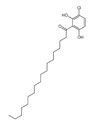 1-(3-chloro-2,6-dihydroxyphenyl)octadecan-1-one结构式