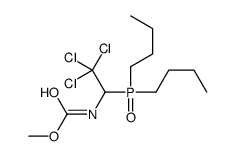 methyl N-(2,2,2-trichloro-1-dibutylphosphorylethyl)carbamate Structure