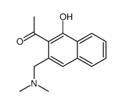 1-[3-[(dimethylamino)methyl]-1-hydroxynaphthalen-2-yl]ethanone结构式