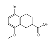 2-Naphthalenecarboxylicacid, 5-bromo-1,2,3,4-tetrahydro-8-methoxy-结构式