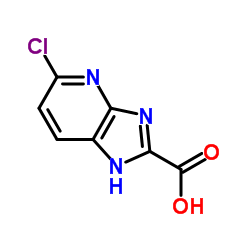 5-氯-1H-咪唑并[4,5-b]吡啶-2-羧酸结构式