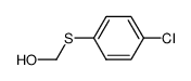 ((4-chlorophenyl)thio)methanol结构式