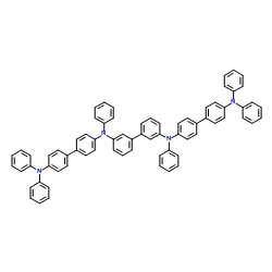 N,N'-Bis[4'-(diphenylamino)-4-biphenylyl]-N,N'-diphenyl-3,3'-biphenyldiamine结构式