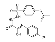 [4-[[[2-(4-hydroxyanilino)-2-oxoacetyl]amino]sulfamoyl]phenyl] acetate结构式