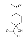 1-hydroxy-4-prop-1-en-2-ylcyclohexane-1-carboxylic acid结构式