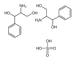 (R*,R*)-()-bis[[2-hydroxy-1-(hydroxymethyl)-2-phenylethyl]ammonium] sulphate结构式