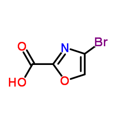4-Bromo-1,3-oxazole-2-carboxylic acid结构式