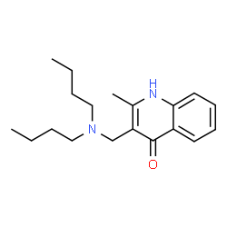 3-[(dibutylamino)methyl]-2-methyl-4-quinolinol Structure