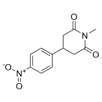 1-Methyl-4-(4-nitrophenyl)piperidine-2,6-dione Structure