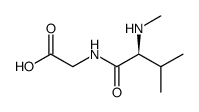 Glycine, N-methyl-L-valyl结构式