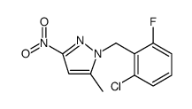 1H-Pyrazole, 1-[(2-chloro-6-fluorophenyl)methyl]-5-methyl-3-nitro结构式