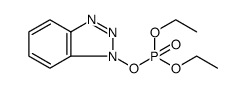 Phosphoric acid, 1H-benzotriazol-1-yl diethyl ester Structure