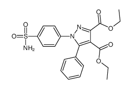 diethyl 5-phenyl-1-(4-sulfamoylphenyl)pyrazole-3,4-dicarboxylate Structure