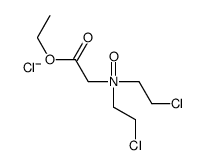 N,N-bis(2-chloroethyl)-2-ethoxy-2-oxoethanamine oxide,chloride结构式