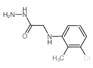 2-(3-Chloro-2-methylanilino)acetohydrazide结构式