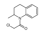 2-chloro-1-(2-methyl-3,4-dihydro-2H-quinolin-1-yl)ethanone结构式