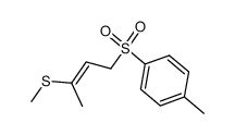 (E)-3-(methylthio)-2-buten-1-yl p-tolyl sulfate Structure