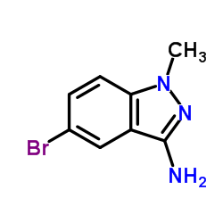 5-Bromo-1-methyl-1H-indazol-3-amine structure
