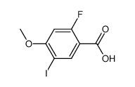 BENZOIC ACID, 2-FLUORO-5-IODO-4-METHOXY-结构式