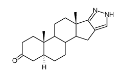 1'(2')H-androstano[17,16-c]pyrazol-3-one结构式