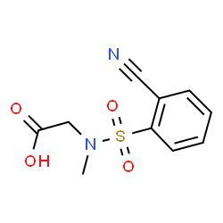 [[(2-cyanophenyl)sulfonyl](methyl)amino]acetic acid Structure