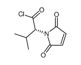 (R)-2-(2,5-Dioxo-2,5-dihydro-pyrrol-1-yl)-3-methyl-butyryl chloride结构式