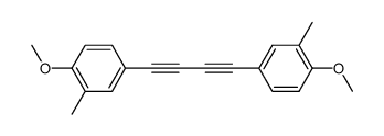 bis-(4-methoxy-3-methyl-phenyl)-butadiyne结构式