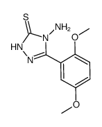 4-amino-5-(2,5-dimethoxyphenyl)-2,4-dihydro-3H-1,2,4-triazole-3-thione结构式