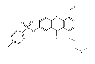 1-[[2-(dimethylamino)ethyl]amino]-4-(hydroxymethyl)-7-(toluenesulfonyloxy)-9H-thioxanthen-9-one结构式