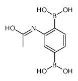 (2-acetamido-4-boronophenyl)boronic acid结构式