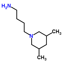 4-(3,5-Dimethyl-1-piperidinyl)-1-butanamine Structure