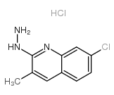 7-Chloro-2-hydrazino-3-methylquinoline hydrochloride结构式