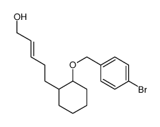 (E)-5-[(1R,2S)-2-[(4-bromophenyl)methoxy]cyclohexyl]pent-2-en-1-ol结构式