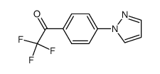 2,2,2-trifluoro-1-[4-(1H-pyrazol-1-yl)phenyl]ethanone结构式