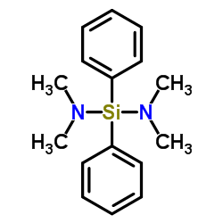 N,N,N',N'-Tetramethyl-1,1-diphenylsilanediamine structure
