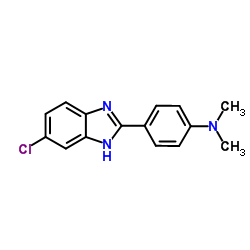 5-Chloro-2-[4-(dimethylamino)phenyl]benzimidazole structure