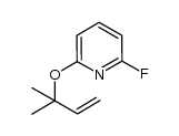 2-fluoro-6-((2-methylbut-3-en-2-yl)oxy)pyridine结构式